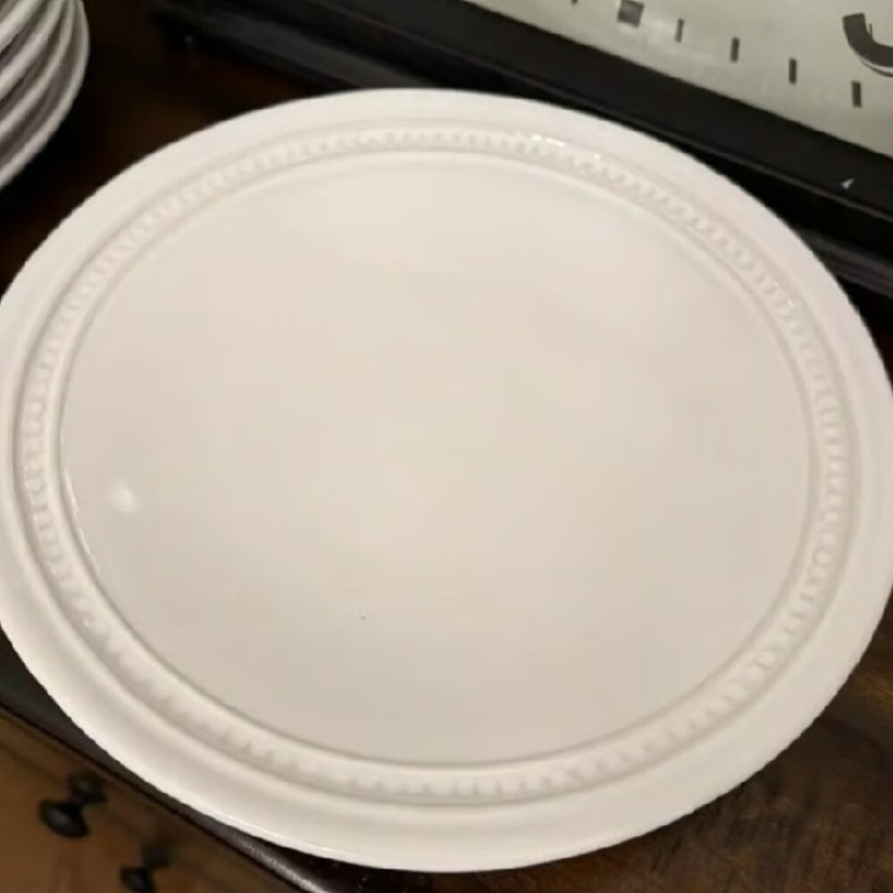 NEW S/4 Williams-Sonoma Castellano 9.5" Low Shallow Pasta Bowls White Stoneware